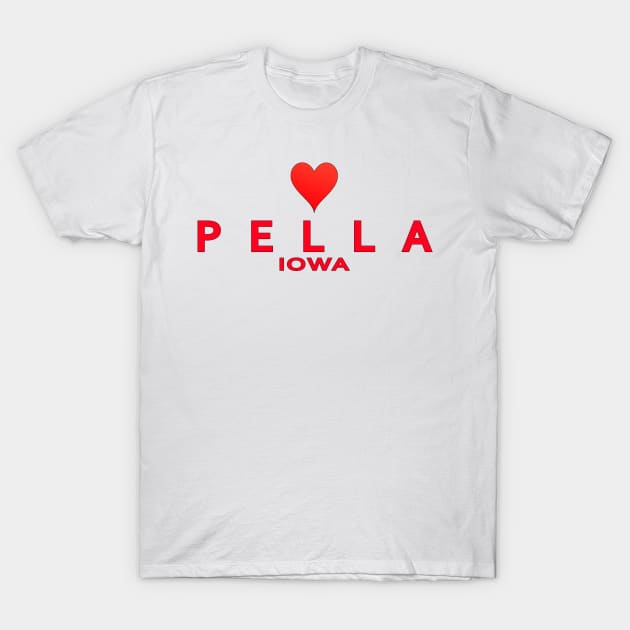 Pella Iowa T-Shirt by SeattleDesignCompany